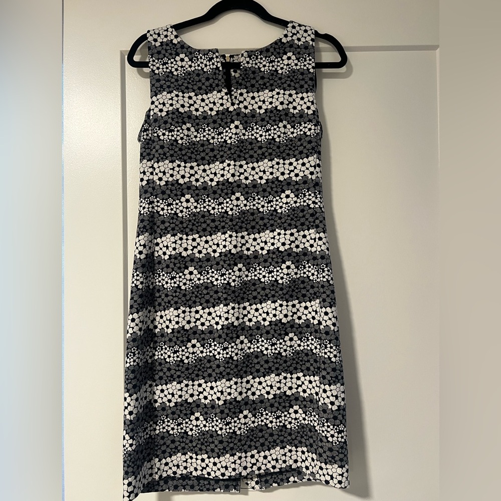 Karl Lagerfeld Black and White Patterned Mini Dress